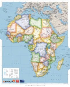 Mappa Africa politica 2016